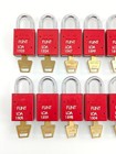 Lot Of 20 American Lock A1105red Anodized Aluminum Safety Padlock Lockout Tagout
