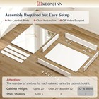 Keonjinn 48 X 32 Inch Large Medicine Cabinet Mirror  White Bathroom Cabinet