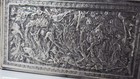 Fascinating  Large Genuine Middle Eastern Antique   Vanity Cigarette Silver Box