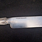 19th Century American Coin Silver Breakfast Butter Knife Jones Ball   Co Curtis
