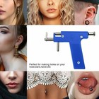Body Piercing Kit     Ear  Nose   Navel Piercing Tool   12 Pairs Earrings    