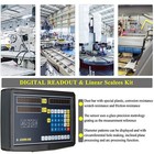 Digital Readout Dro Linear Kit Glass Scales Encodor For 9x42 Bridgeport Mill Us