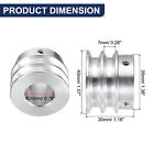V-type Pulley 20mm Bore 40mm Outer Dia Double Groove