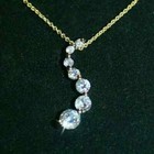 2 Ct Round Cut Lab Created Diamond Women s Gift Pendant 14k Yellow Gold Plated