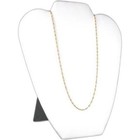 4 White Flocked Chain   Necklace Displays