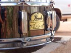 Pearl Chad Smith Signature 14  X 5  Steel Snare Drum  - Black Nickel