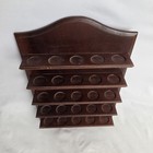 Vintage Wood Thimble Trinket Display Shelf 10 5  X 7 5  Cottage Core Holds 25