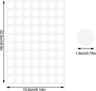 3500 Dot Stickers  3 4 Inch White Coding Labels  Circle 3500 Pieces  
