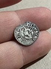 Rare 1200s 1 Diner Pre Spanish Colonial Medieval Silver Old Coin Crusaders Cross
