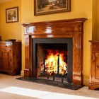 Wrought Cast Iron Fireplace Andirons Pair  Heavy-duty Decorative Andirons For   