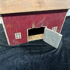 Vintage Handmade Folk Art Toy Barn For Farm Animals Display Primitive Art Craft