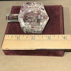 Alef Judaica Inc Hanukkah Dreidel 24  Full Lead Crystal Clear Made In Germany