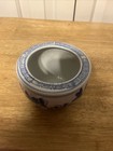 Vintage Chinese Blue   White Porcelain Bowl Planter With Floral Design 3   