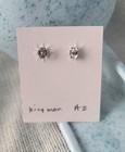 Native American Sterling Silver 925 Turquoise Stud Earrings Arizona Handmade