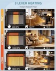 4200w Foldable Propane Heater  Portable Gas Heater For Camping  Patio  Garage