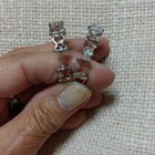 Tous Silver Earrings Classic Bear Design Elegant Jewelry Fashion Accessories D82