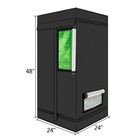 2  X 2  Indoor Grow Tent 100  Reflective 600d Mylar Hydroponics W viewing Window