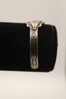Rare Vintage Old Pawn Handmade Silver Cuff Bracelet Green Turquoise Coin Silver