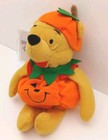 Disney Store Exclusive Winnie The Pooh Pumpkin Pooh 7 5  Bean Bag Plush Vintage