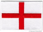 Lot Of 2 England Flag Patch Embroidered Iron-on St George Royal Coat Arms Shield