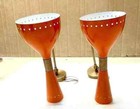 1950 s Mid Century Orange Wall Sconce Italian Stilnovo Diabolo Sconce Light
