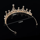 Gold Wedding Crown Crystal Tiara For Women Queen Crowns Princess Headband   