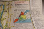 Vtg 1963 Visitors Guide   Map Of New York City Including Subway Lines   More Vg