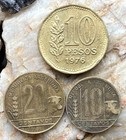 Argentina  Lot Of Old Coins  Different Varieties 1949-1950