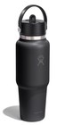Hydro Flask Travel Water Bottle - Insulated Stainless 32 Ounces  Tonal Black