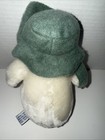 Vintage Eden Toys The Snowman White Plush Green Hat Scarf Stuffed Animal Toy 8   
