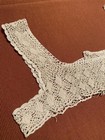 Antique Hand Crocheted Lace Yoke Collar For Dress Or Nightgown Early 1900s