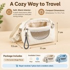 Hamster Travel Carrier With Breathable Mesh Window And Soft Fleece Interior