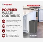 Rev-a-shelf Polymer Replacement 35 Qt  Trash Bin  Gray  2 Pack  Rv-35-13-2