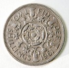 1961 Queen Elizabeth Ii Two Shilling Uk Great Britain Coin Circulated