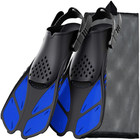 Snorkel Fins Adjustable Buckles Swimming Flippers Short Silicone Scuba Diving Sh