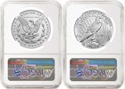 2 Coin Set 2025 Morgan Peace Silver Dollars Ngc Ms 70 First Releases Mp Presale