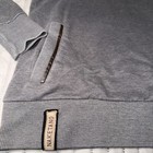 Naketano Brave New World Gray Sweater Size Xs Cowl Neck Pullover Hoodie Pockets
