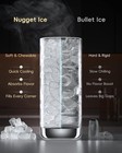 Ecozy Nugget Ice Maker Countertop 40lbs 24h Pebble Ice Machine Self-cleaning