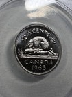 1963 Canada 5 Cents Proof Like Graded Ms 64 By Anacs