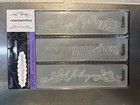 Darice Embossing Folders Border Set In Package Plastic Snowflakes And Flowers