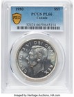 Canada  1950 George Vi Dollar  Pcgs Pl 66  261 002 Mintage 