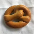Vintage Rubber Fridge Magnet Realistic Food Soft Pretzel 