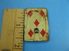 1932 Cracker Jack Prize Whistle 5 Of Diamonds Playing Card Tin Litho Japan