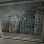 Palace Architecture Framed Matted Art Print Signed Landscape Realism
