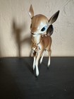 Vintage Deer Figurine  Reindeer  Christmas  Retro Bambi  Kitsch Hong Kong 1960s