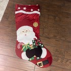 4 Foot Giant Plush Santa Christmas Stocking Holiday Decor