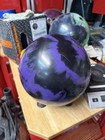 Used - Bowling Ball - 15lb Brunswick  rhino Purple black  Plugged And Resurfaced