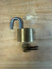 Vintage Eagle Lock Co U s  Ordnance Brass Padlock Rntdm W  3 Keys