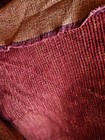 Designer Luxury Soft Red Gold Heavy Weight Upholstery  Chenille Fabric 1 Yd 48 
