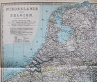 Stielers Hand Atlas  World Map Plate Page No  41 Netherlands   Belgium 1888